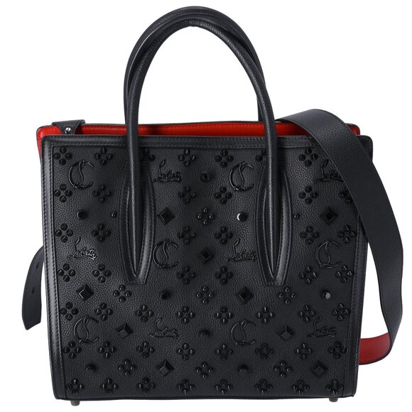 Christian Louboutin Paloma Studded Medium Handbag 3195275 Black - Picture 1 of 7